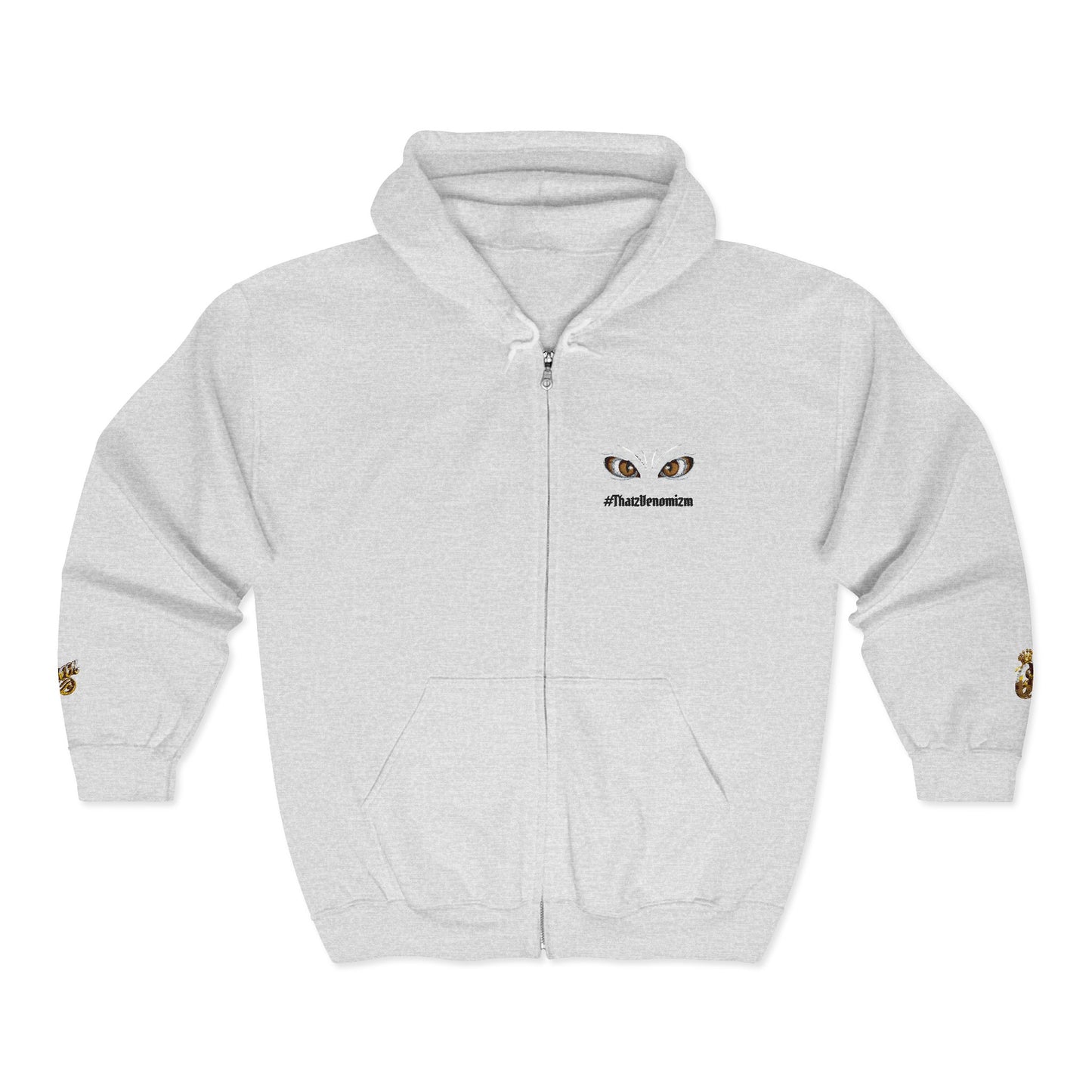 Eyes of Athena Zip Hoodie — Small Athena Incognito Chest Graphic