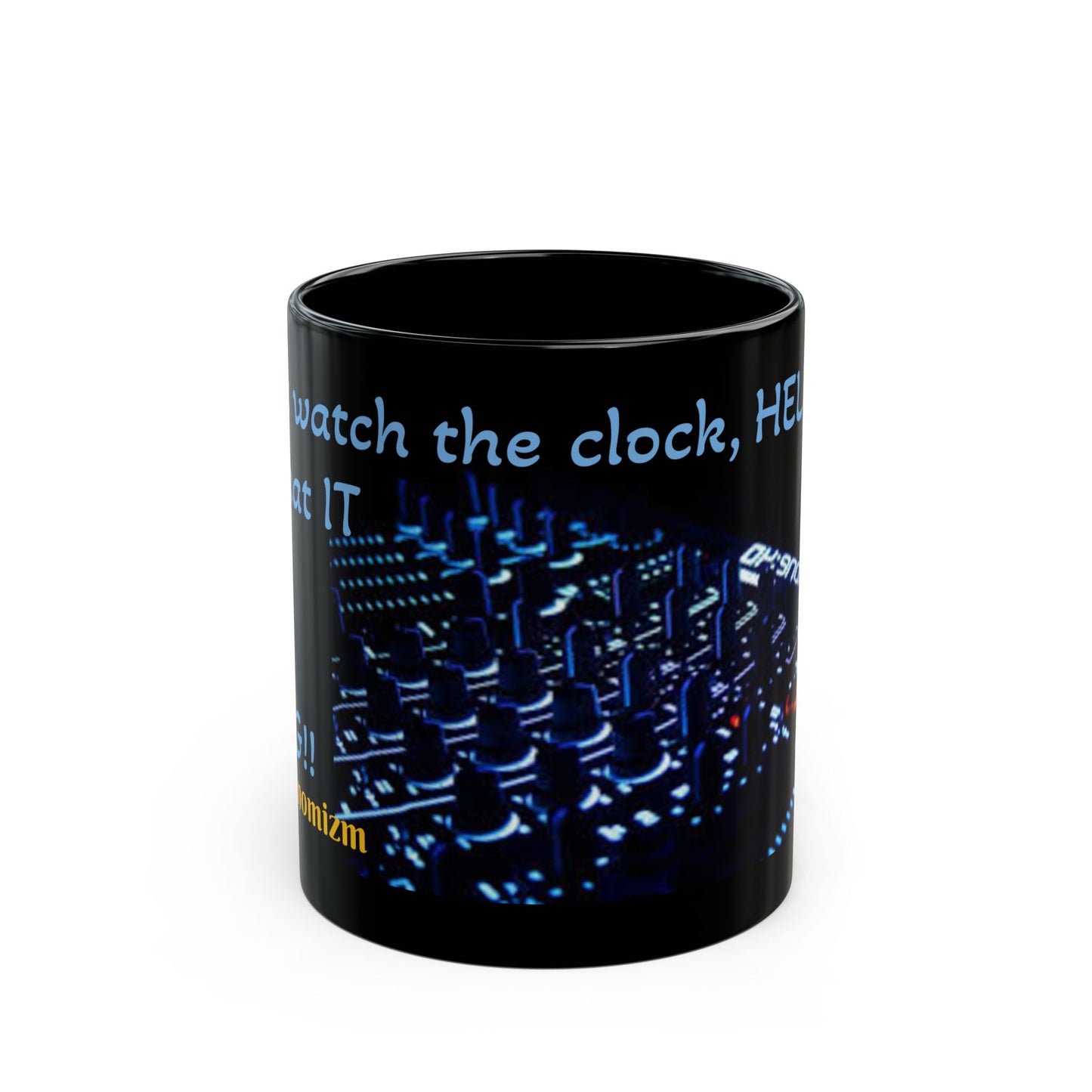DJ-Inspired Black Coffee Mug - Perfect Gift for Music Lovers, Unique Tea Cup, Party Favor, Cool Home Decor, Funny Quote Mug