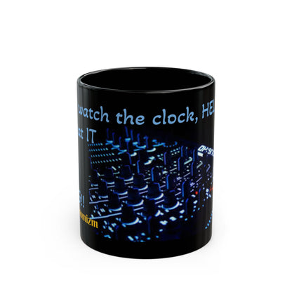 DJ-Inspired Black Coffee Mug - Perfect Gift for Music Lovers, Unique Tea Cup, Party Favor, Cool Home Decor, Funny Quote Mug