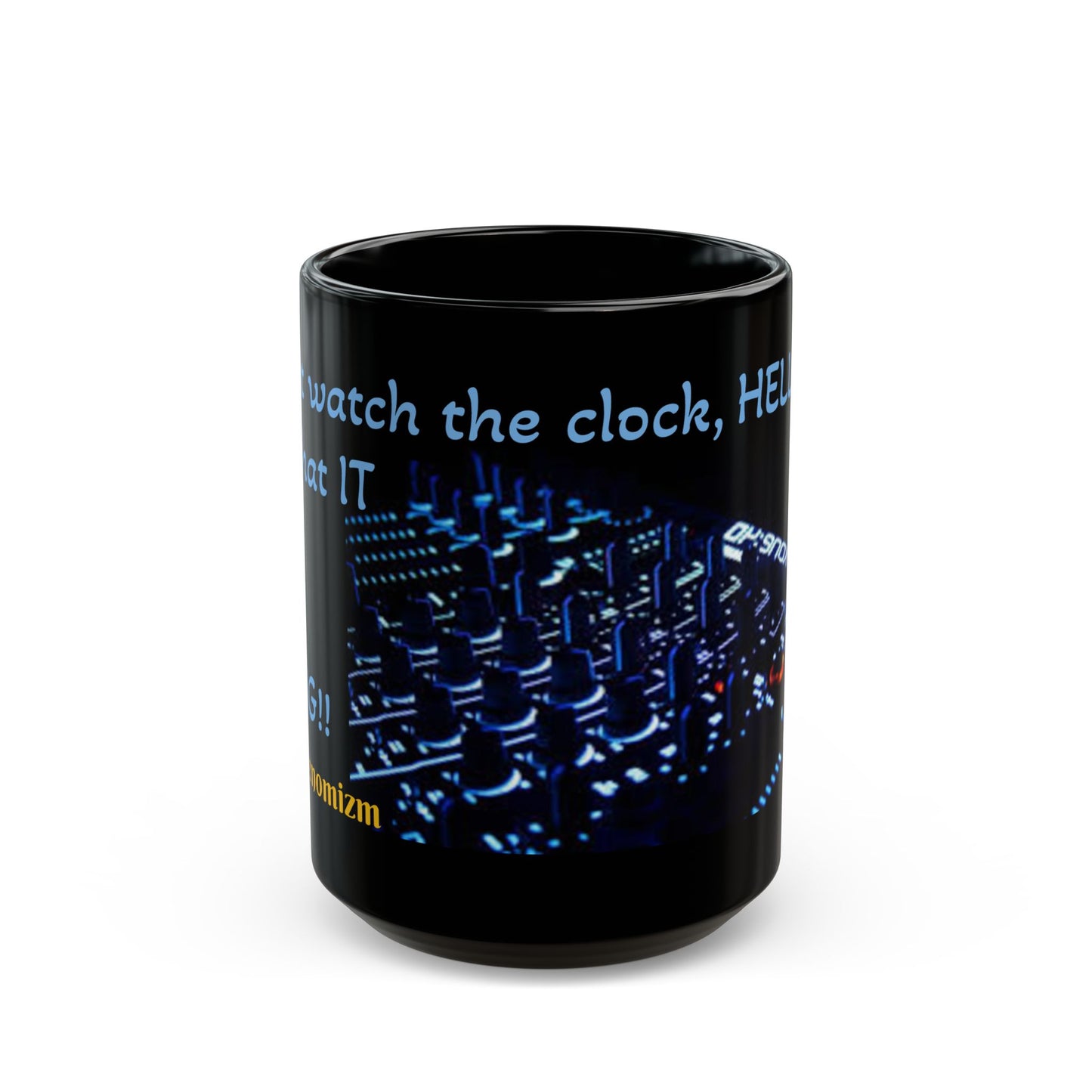 DJ-Inspired Black Coffee Mug - Perfect Gift for Music Lovers, Unique Tea Cup, Party Favor, Cool Home Decor, Funny Quote Mug