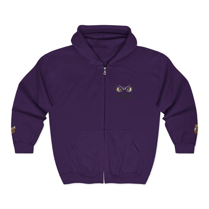 Eyes of Athena Zip Hoodie — Small Athena Incognito Chest Graphic