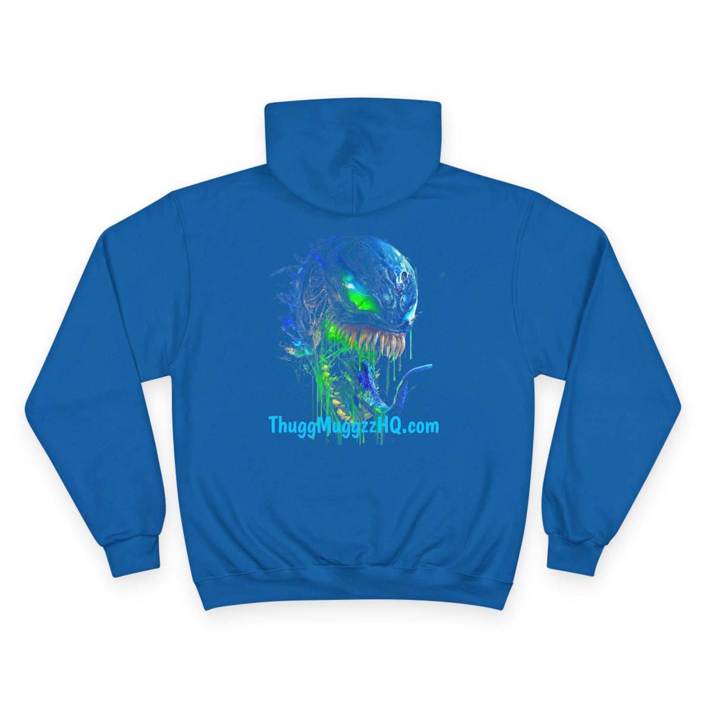 Venomizm Graphic Hoodie —  Champion Hoodie with Venom Skull Back Print