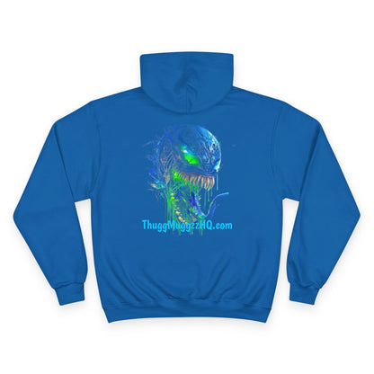 Venomizm Graphic Hoodie —  Champion Hoodie with Venom Skull Back Print