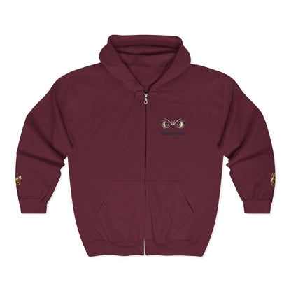 Eyes of Athena Zip Hoodie — Small Athena Incognito Chest Graphic