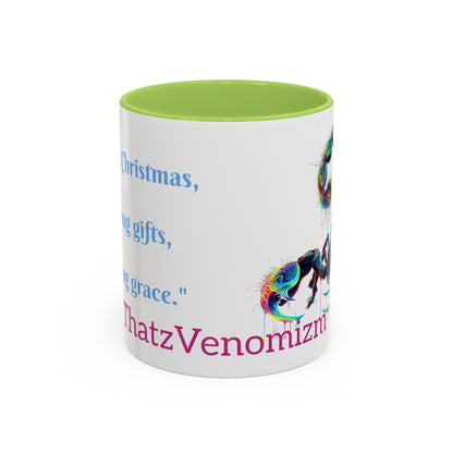 Venomizm Scorpion Accent  Mug — Vibrant Scorpio Art & Quote (11oz/15oz)