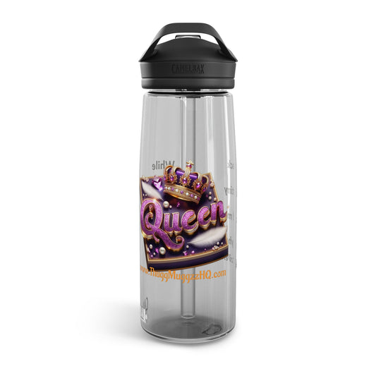 Queen Crown Water Bottle — CamelBak Eddy® 20/25oz, Sparkling Royal Design