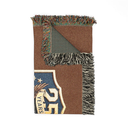 Freedom Eagle Woven Blanket — Patriotic 250th Anniversary Throw