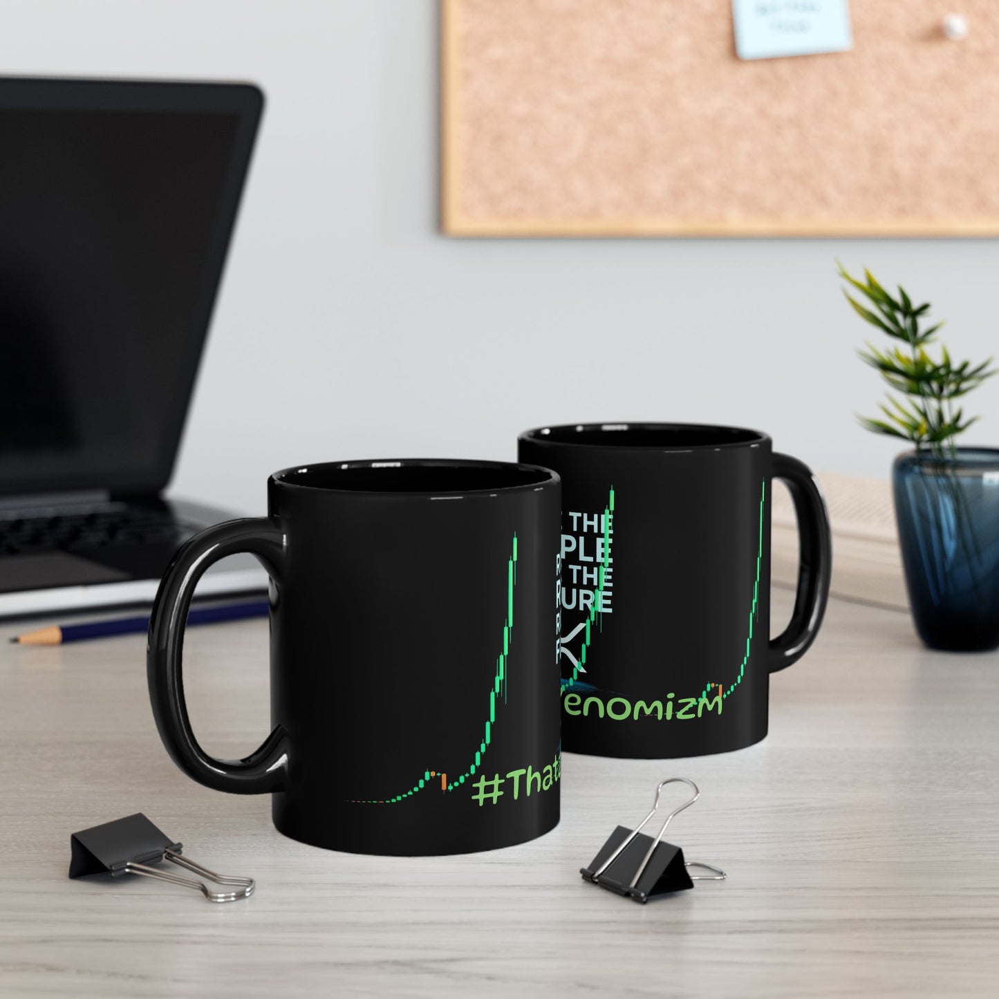 Ride the Ripple Future Mug — XRP Crypto Price Chart Coffee Cup