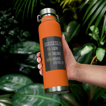 Success Inspiration  Bottle, Motivational Gift, Sports Hydration, Travel Companion, Ideal for Fitness Enthusiasts