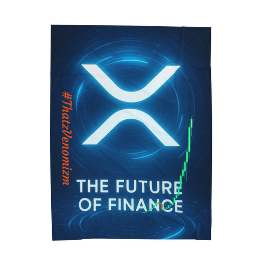 XRP Venomizm Plush Blanket — Cryptocurrency Crypto Cozy Throw