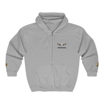 Eyes of Athena Zip Hoodie — Small Athena Incognito Chest Graphic