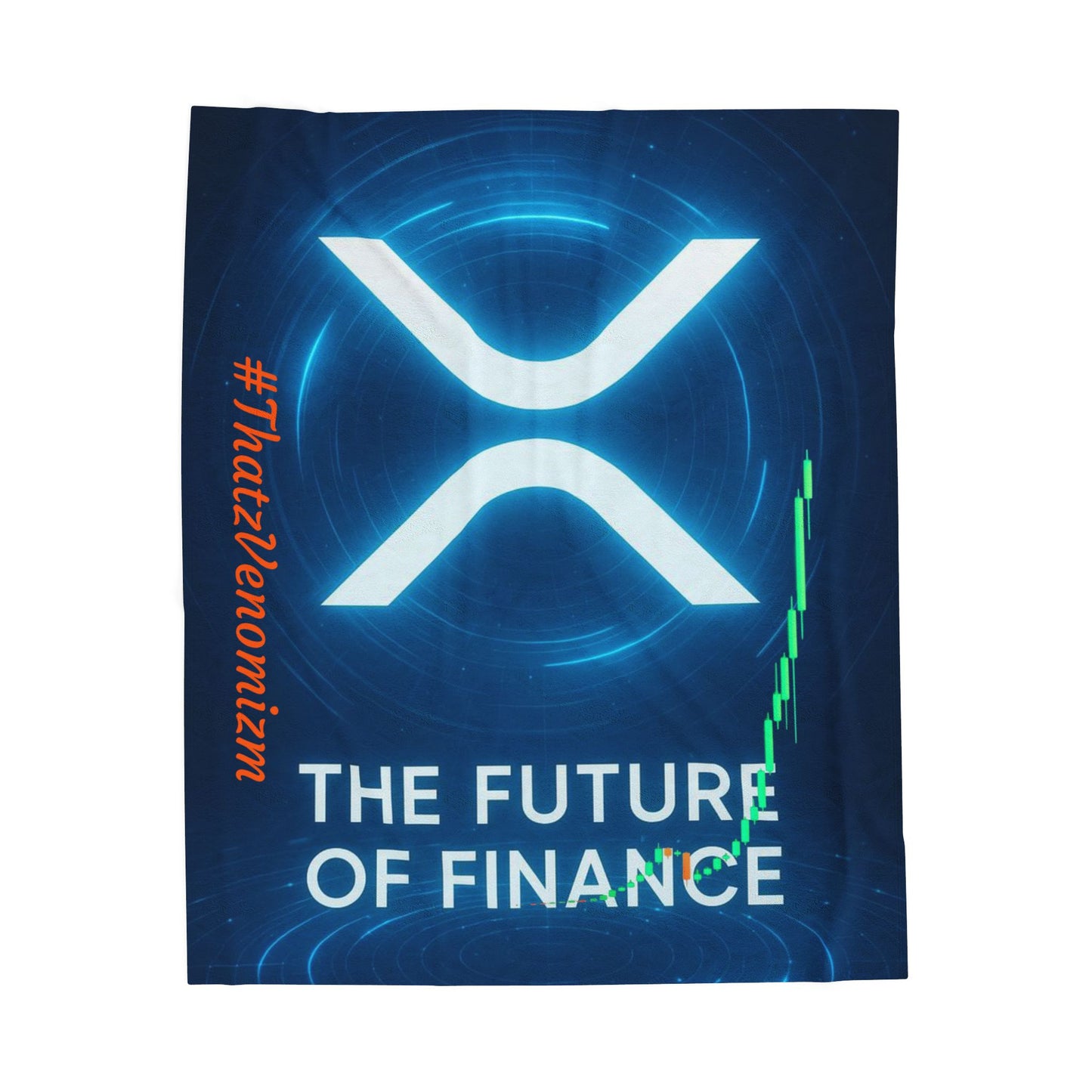 XRP Venomizm Plush Blanket — Cryptocurrency Crypto Cozy Throw