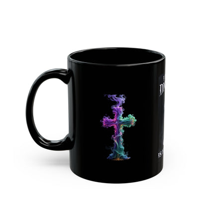 Christian Prayer Mug — "I Took a DNA Test and God Is My Father" Black Coffee Cup