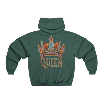 Queen Crown Hoodie — Embellished Regal Graphic Hooded Sweatshirt