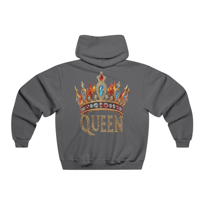 Queen Crown Hoodie — Embellished Regal Graphic Hooded Sweatshirt