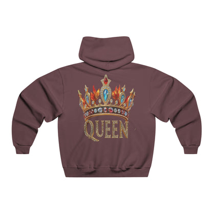 Queen Crown Hoodie — Embellished Regal Graphic Hooded Sweatshirt