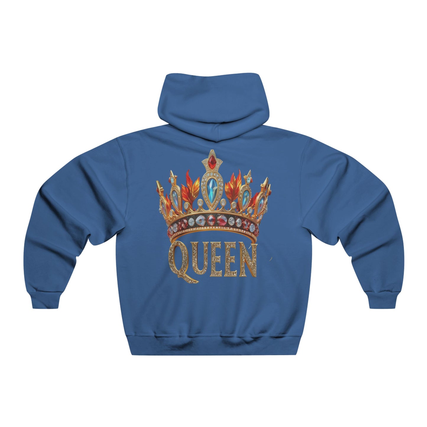 Queen Crown Hoodie — Embellished Regal Graphic Hooded Sweatshirt
