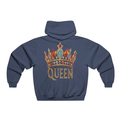 Queen Crown Hoodie — Embellished Regal Graphic Hooded Sweatshirt
