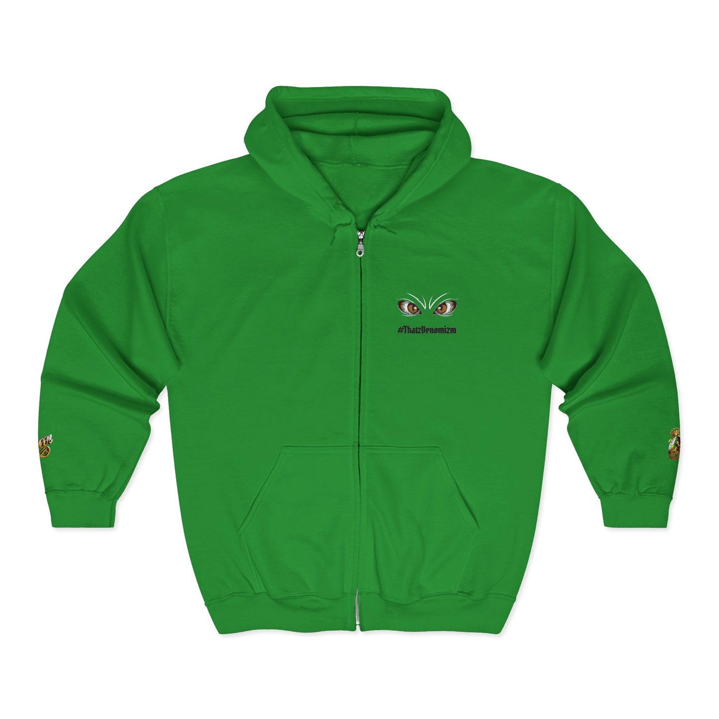 Eyes of Athena Zip Hoodie — Small Athena Incognito Chest Graphic