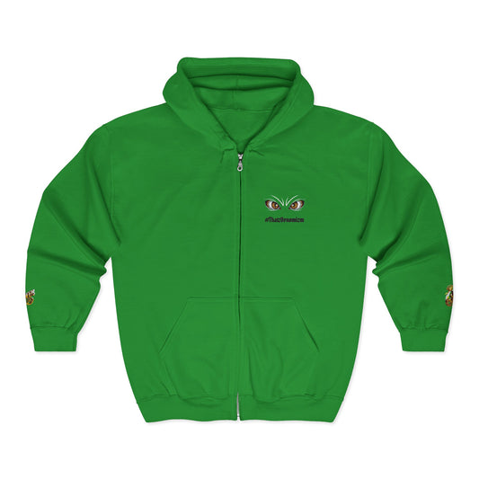 Eyes of Athena Zip Hoodie — Small Athena Incognito Chest Graphic