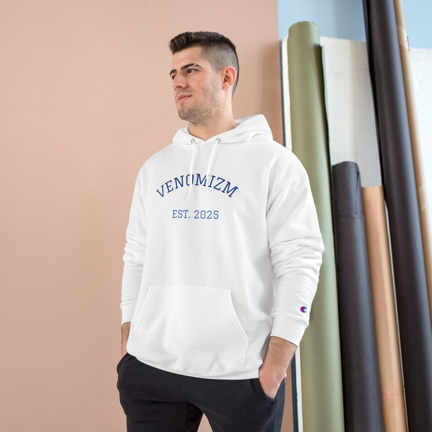Venomizm Graphic Hoodie —  Champion Hoodie with Venom Skull Back Print