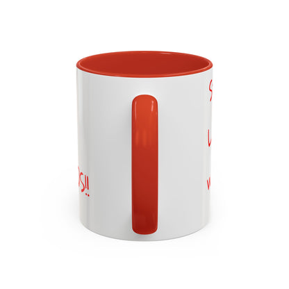 Accent Coffee Mug - ThatzVenomizm 'Harsh Words' Funny Sarcastic Script Mug (11/15oz)
