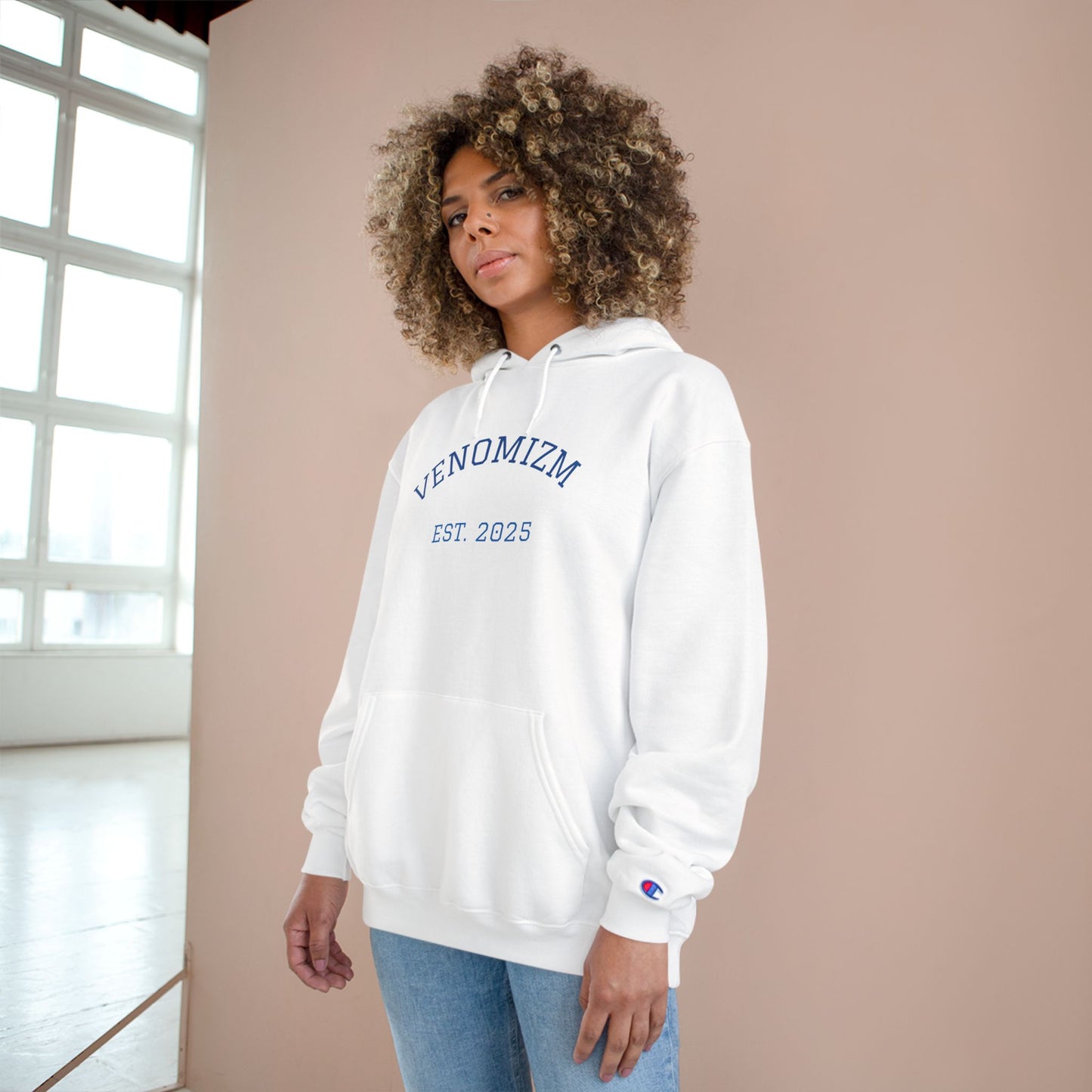 Venomizm Graphic Hoodie —  Champion Hoodie with Venom Skull Back Print
