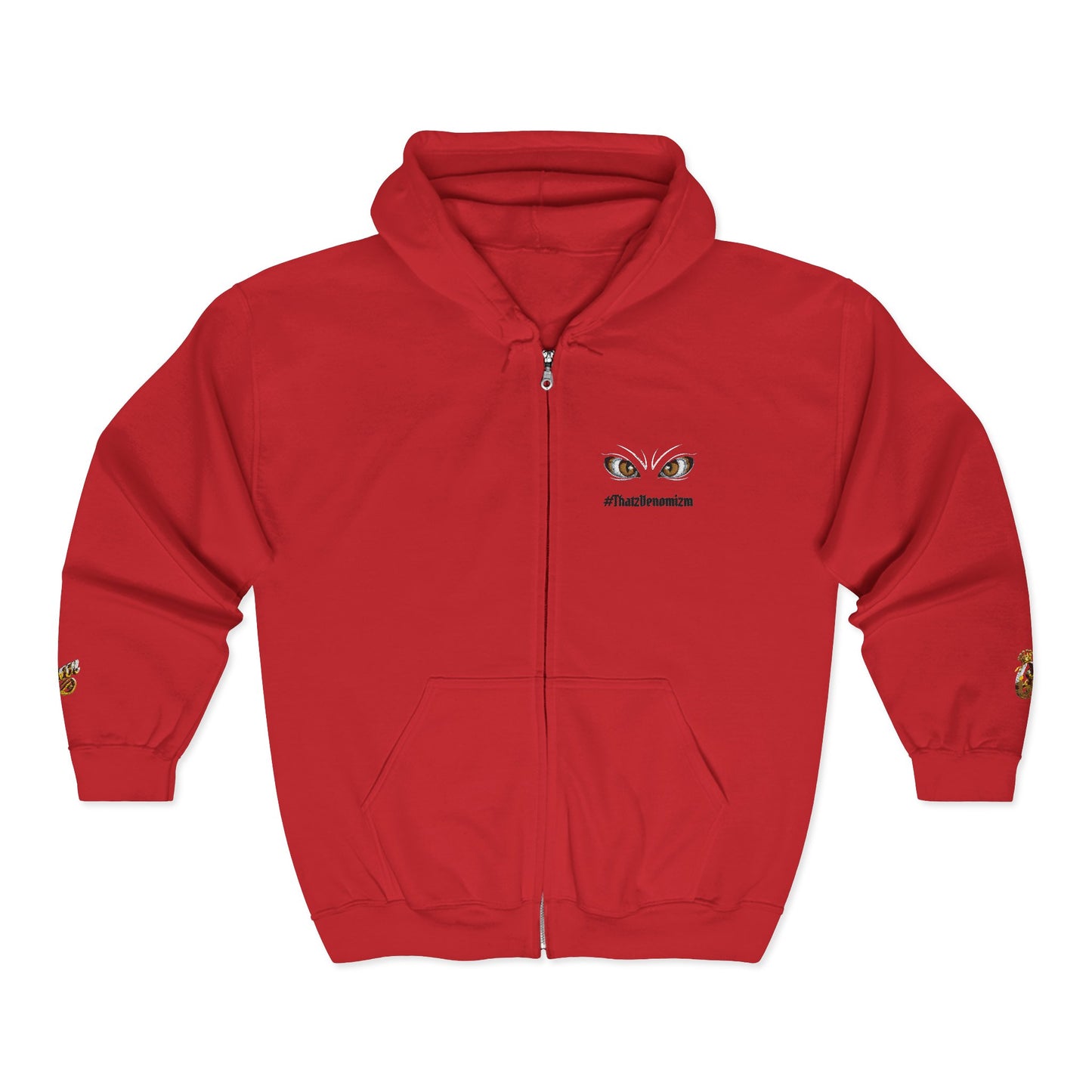 Eyes of Athena Zip Hoodie — Small Athena Incognito Chest Graphic