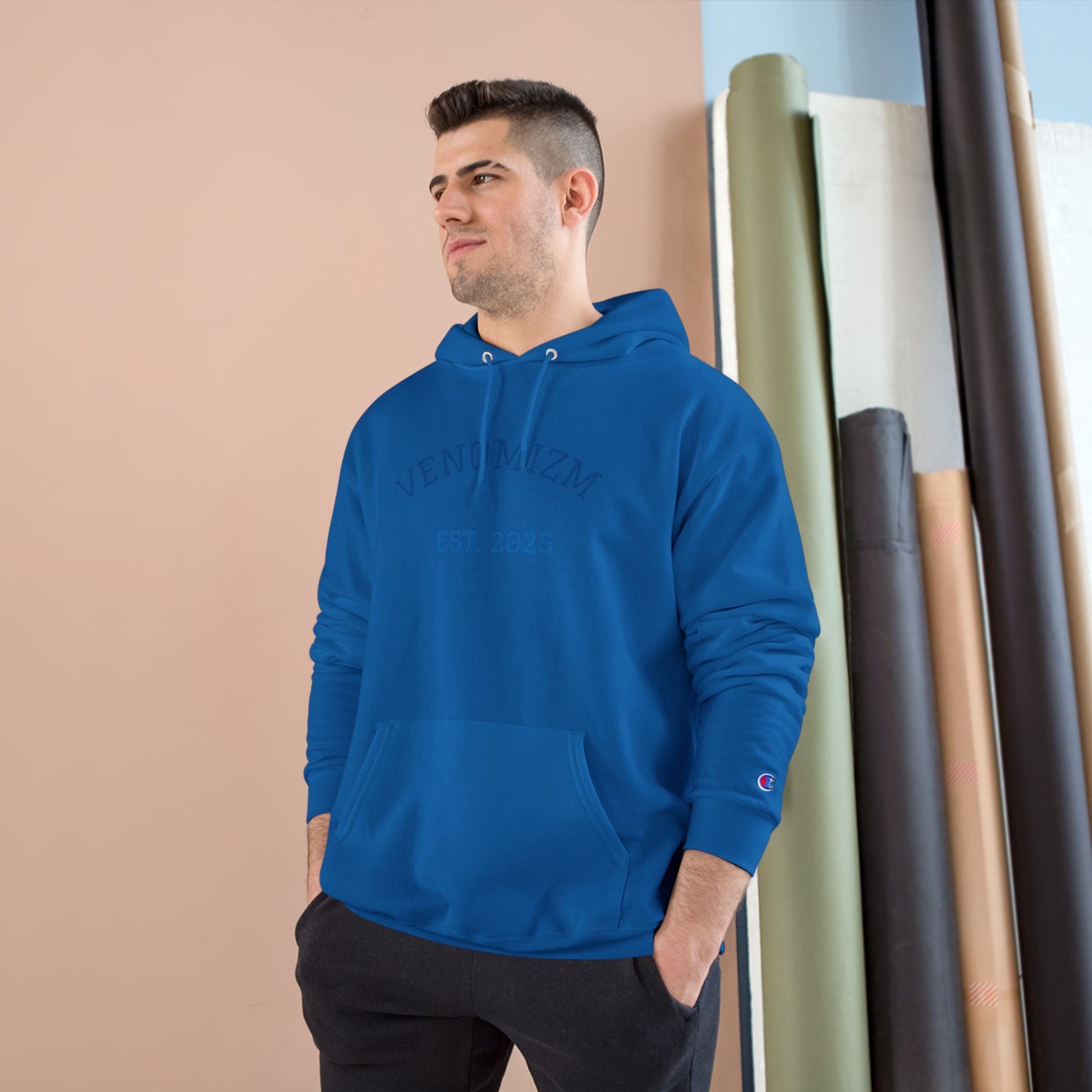 Venomizm Graphic Hoodie —  Champion Hoodie with Venom Skull Back Print