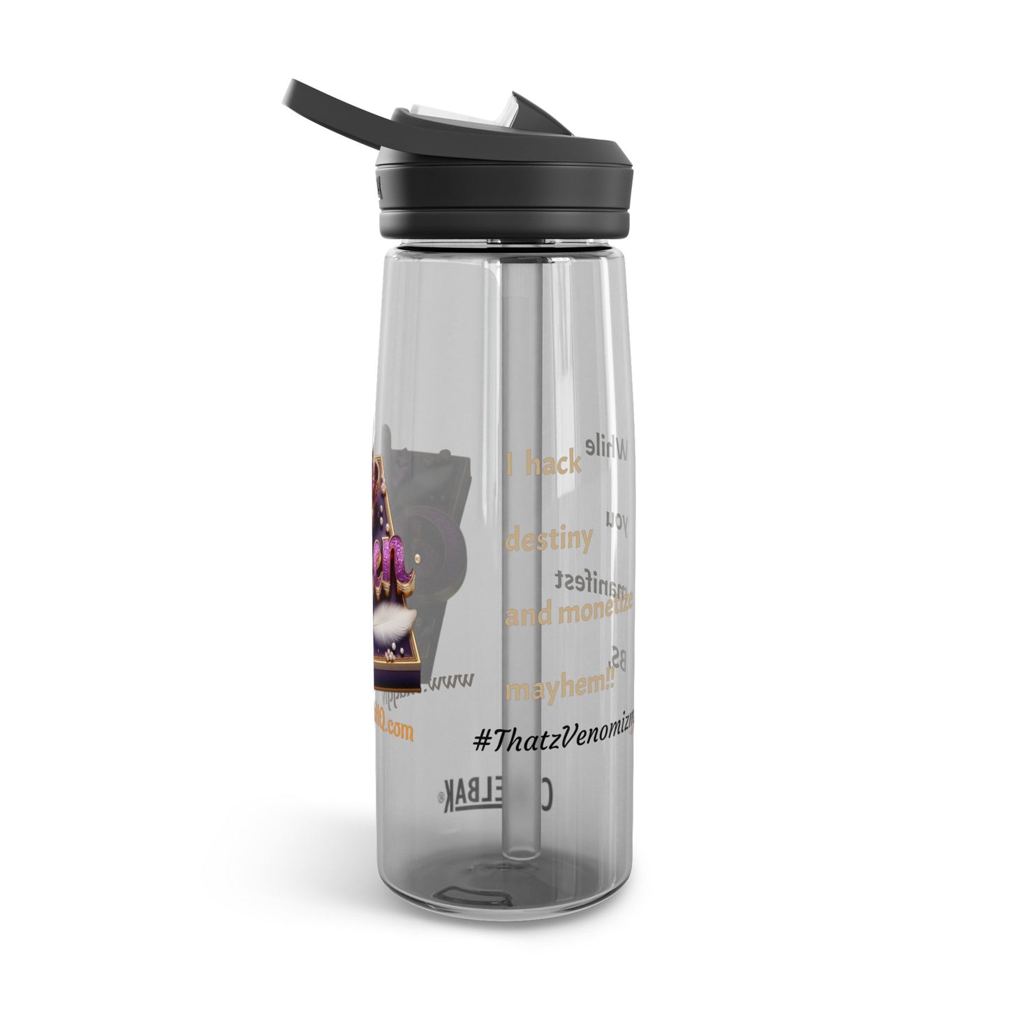 Queen Crown Water Bottle — CamelBak Eddy® 20/25oz, Sparkling Royal Design
