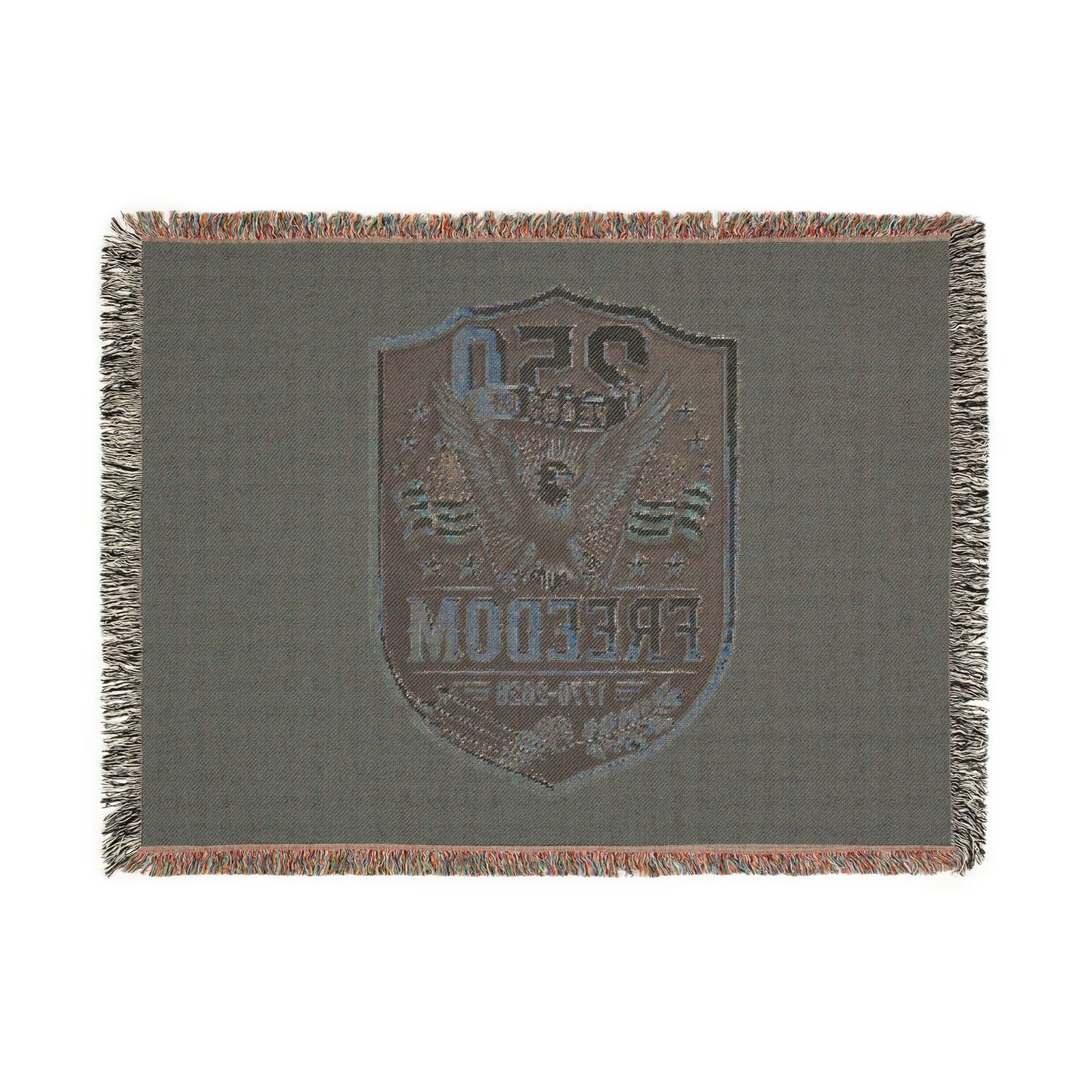 Freedom Eagle Woven Blanket — Patriotic 250th Anniversary Throw
