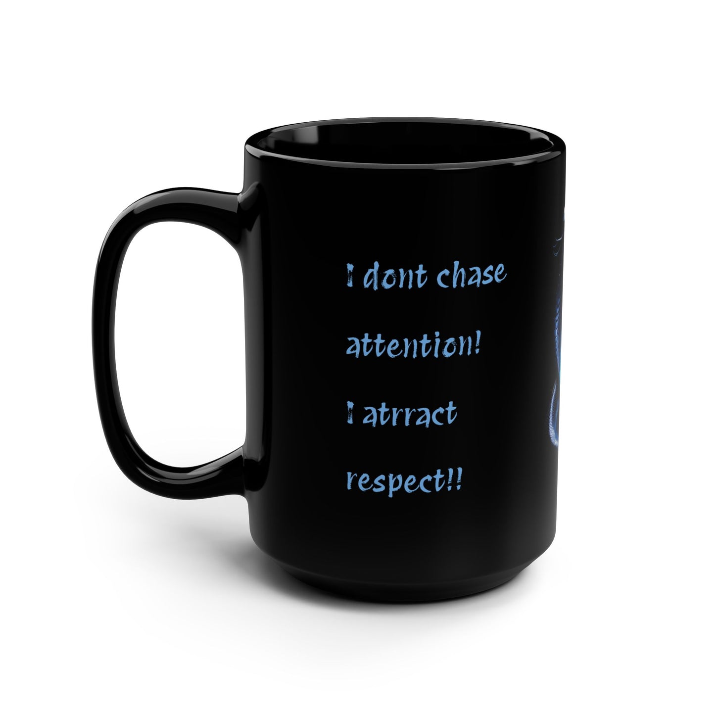 Chess Queen Line Black 15oz Mug — Gothic Nightboard Coffee Cup