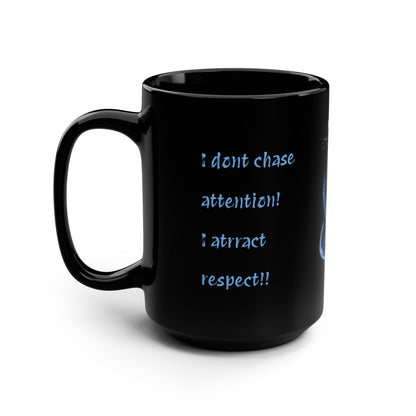 Chess Queen Line Black 15oz Mug — Gothic Nightboard Coffee Cup