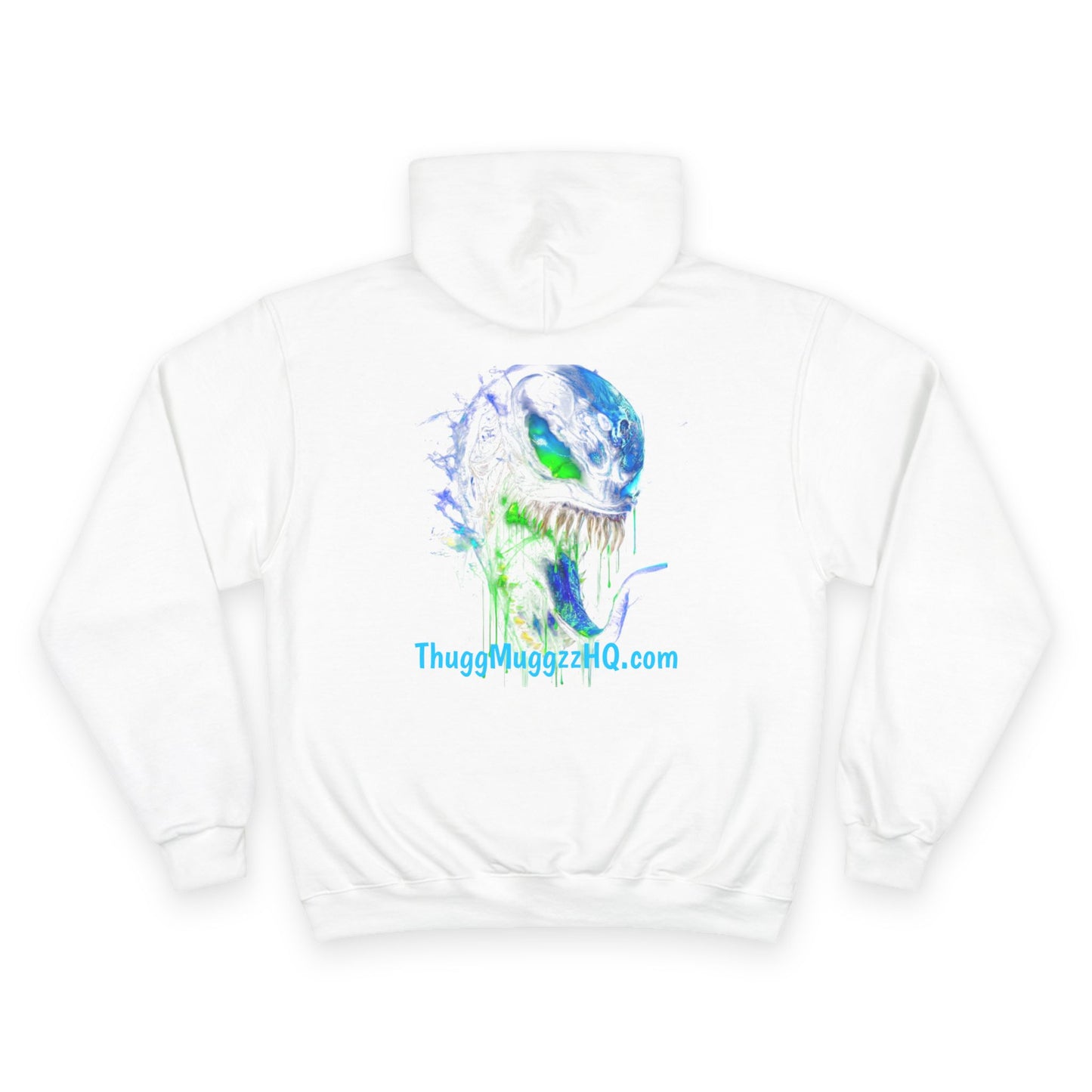 Venomizm Graphic Hoodie —  Champion Hoodie with Venom Skull Back Print