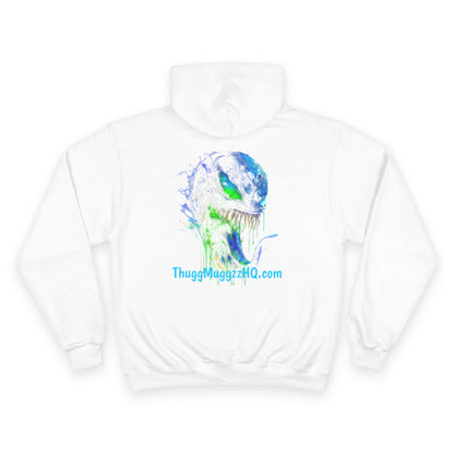 Venomizm Graphic Hoodie —  Champion Hoodie with Venom Skull Back Print