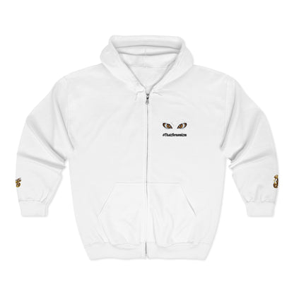 Eyes of Athena Zip Hoodie — Small Athena Incognito Chest Graphic