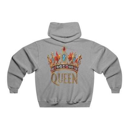 Queen Crown Hoodie — Embellished Regal Graphic Hooded Sweatshirt