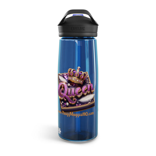 Queen Crown Water Bottle — CamelBak Eddy® 20/25oz, Sparkling Royal Design