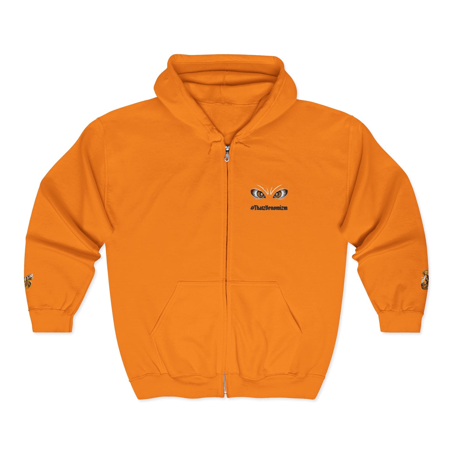 Eyes of Athena Zip Hoodie — Small Athena Incognito Chest Graphic