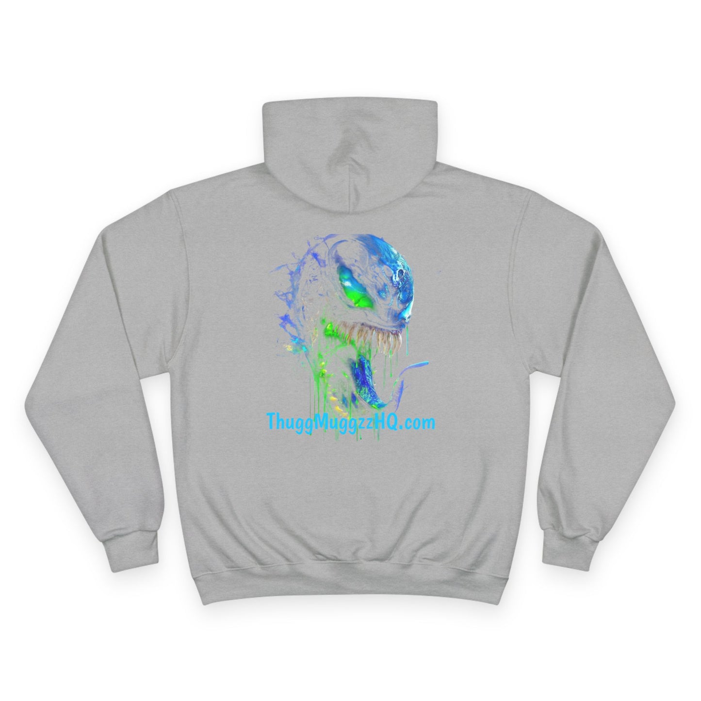 Venomizm Graphic Hoodie —  Champion Hoodie with Venom Skull Back Print
