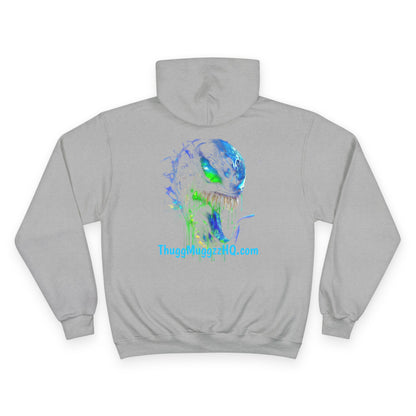 Venomizm Graphic Hoodie —  Champion Hoodie with Venom Skull Back Print
