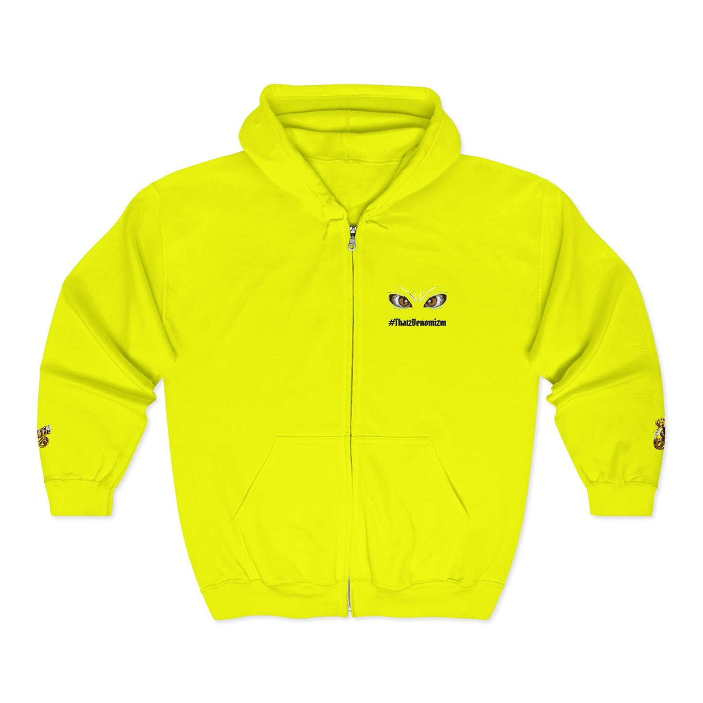 Eyes of Athena Zip Hoodie — Small Athena Incognito Chest Graphic
