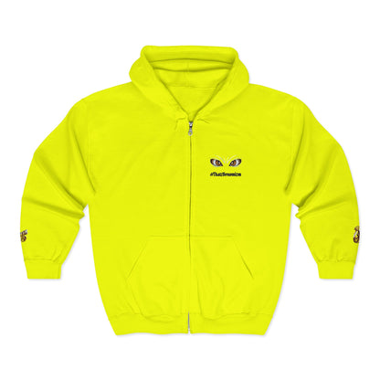 Eyes of Athena Zip Hoodie — Small Athena Incognito Chest Graphic