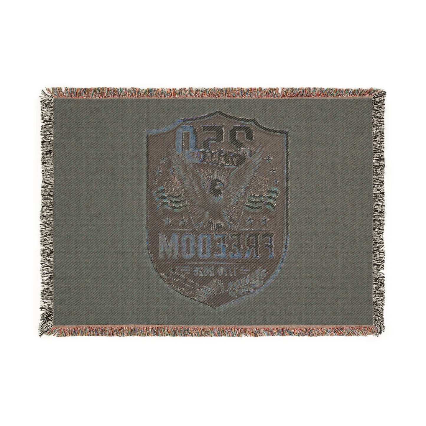 Freedom Eagle Woven Blanket — Patriotic 250th Anniversary Throw