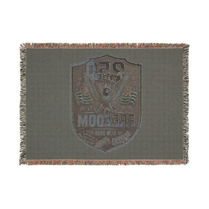 Freedom Eagle Woven Blanket — Patriotic 250th Anniversary Throw