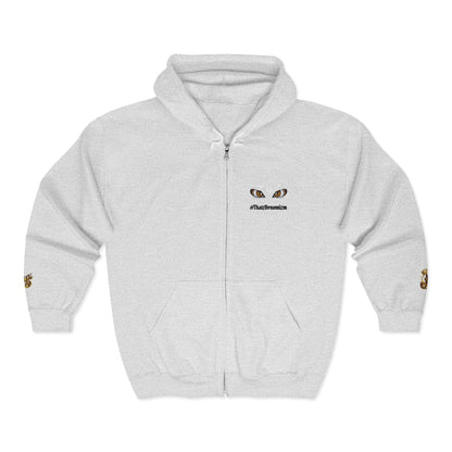 Eyes of Athena Zip Hoodie — Small Athena Incognito Chest Graphic
