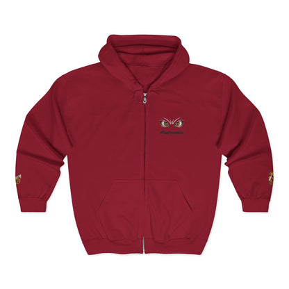 Eyes of Athena Zip Hoodie — Small Athena Incognito Chest Graphic