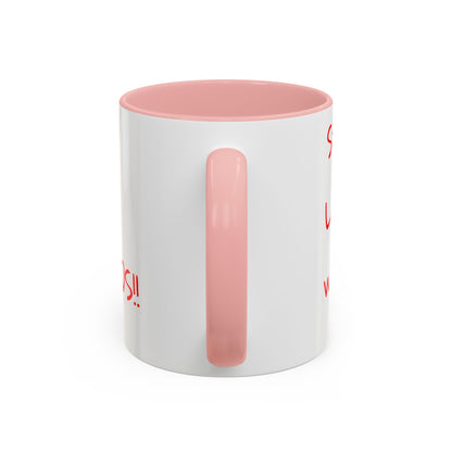 Accent Coffee Mug - ThatzVenomizm 'Harsh Words' Funny Sarcastic Script Mug (11/15oz)