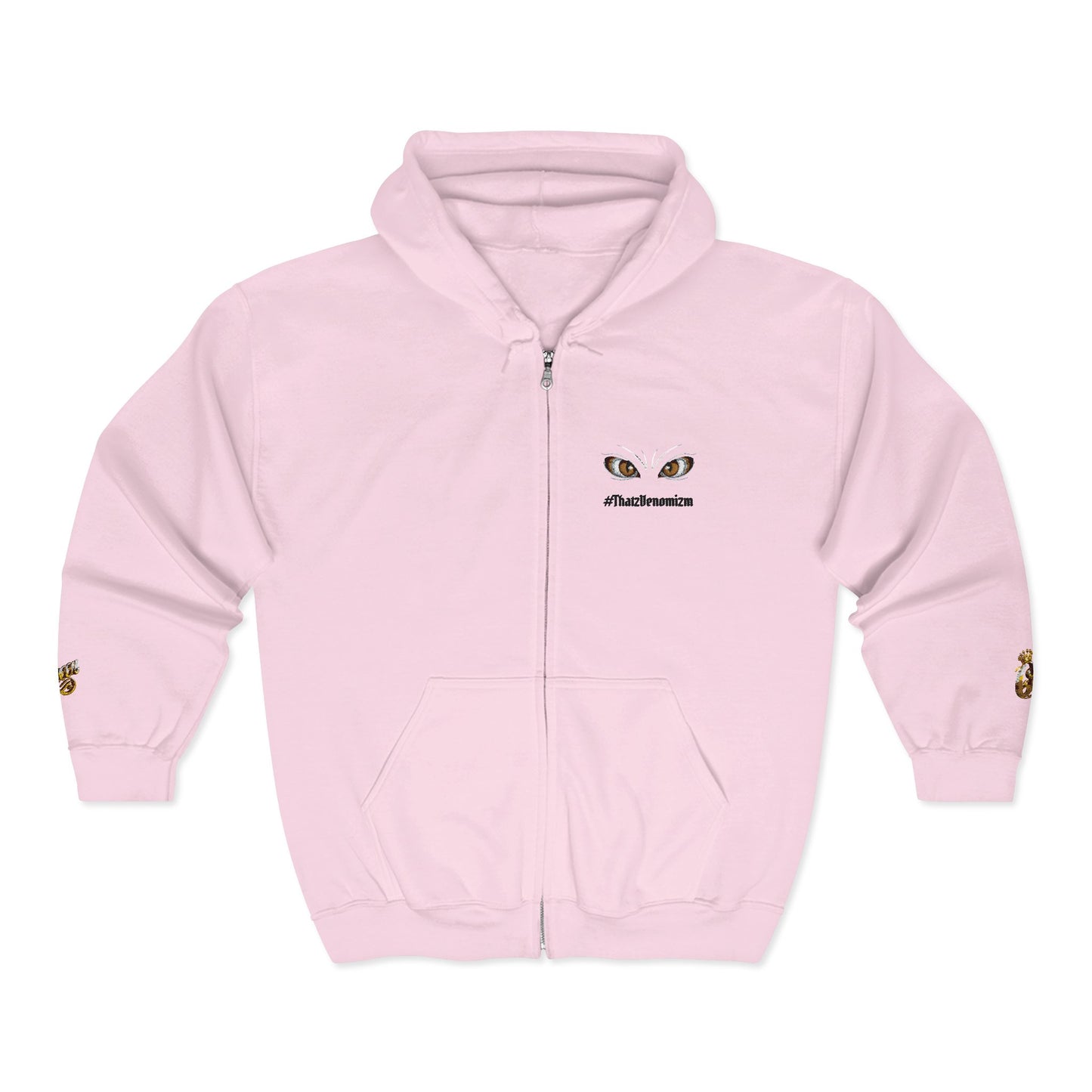 Eyes of Athena Zip Hoodie — Small Athena Incognito Chest Graphic