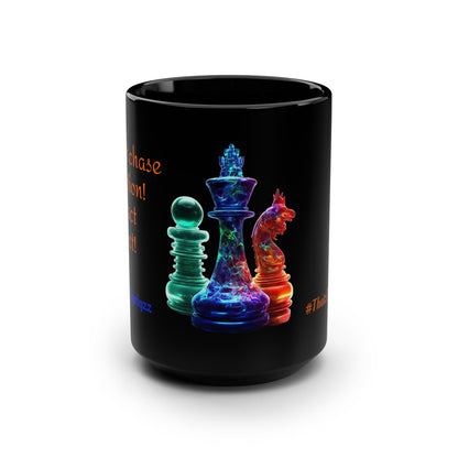 Queenz Lyriqzz Neon Chess 15oz Mug — "#ThatzVenomizm"